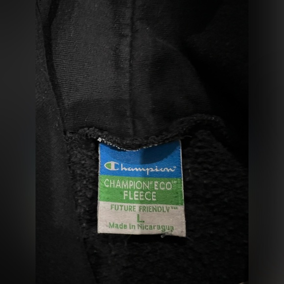 Vintage Champion Baylor University Bears Drawstring Hoodie W/ Varsity Lettering - Picture 6 of 10